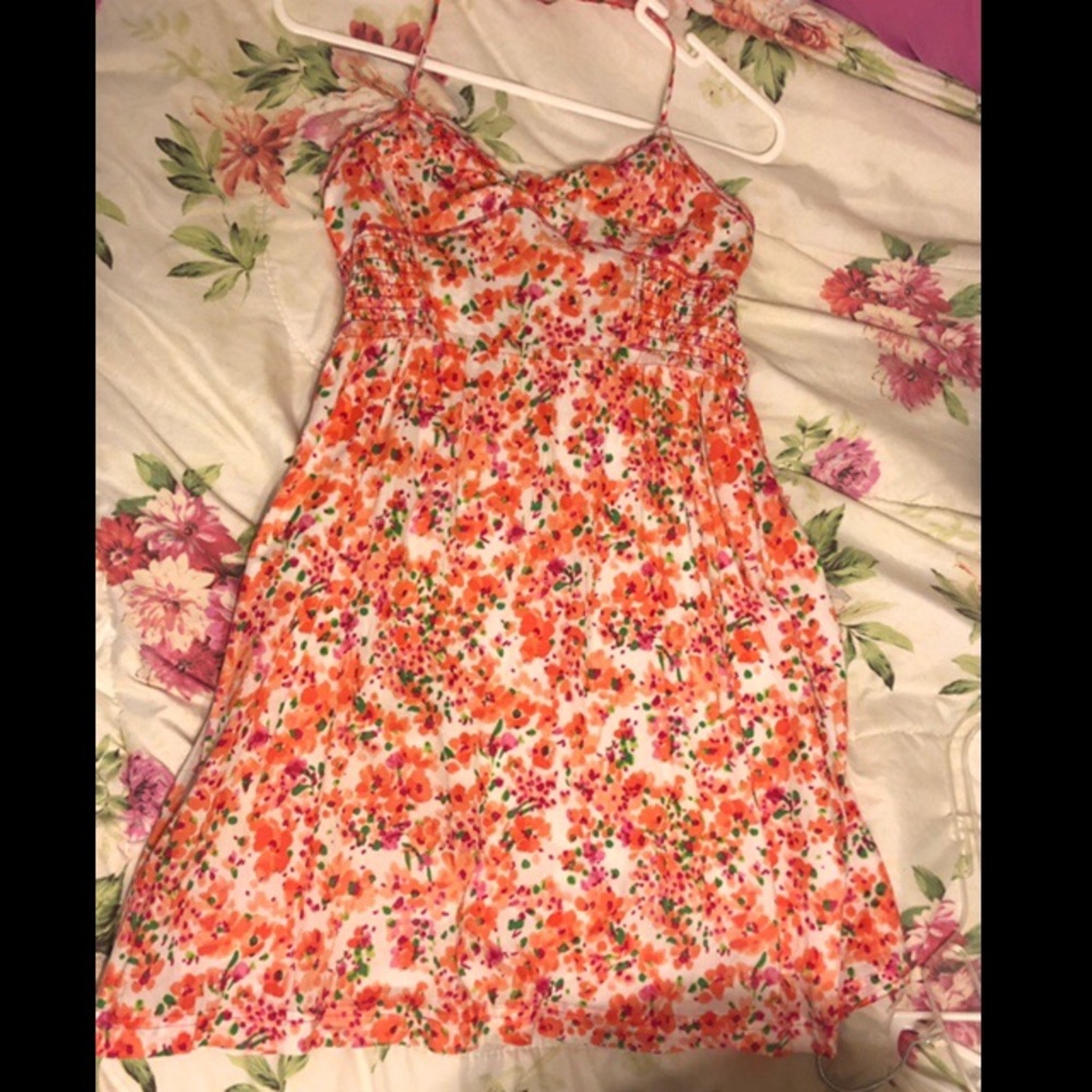 Flower halter dress